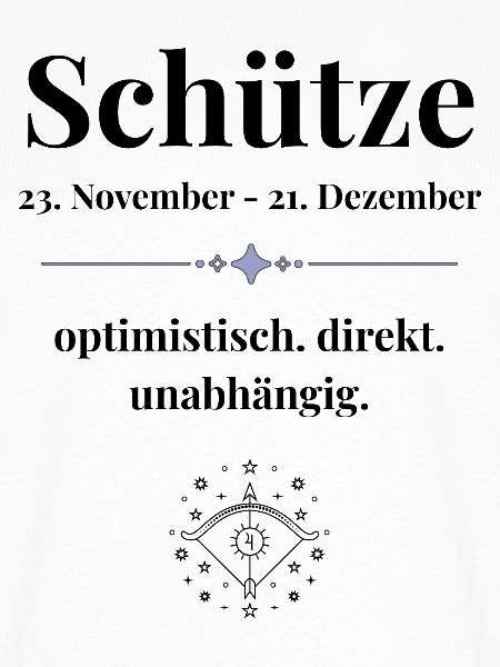 Schütze Sternzeichen - optimistisch & direkt
