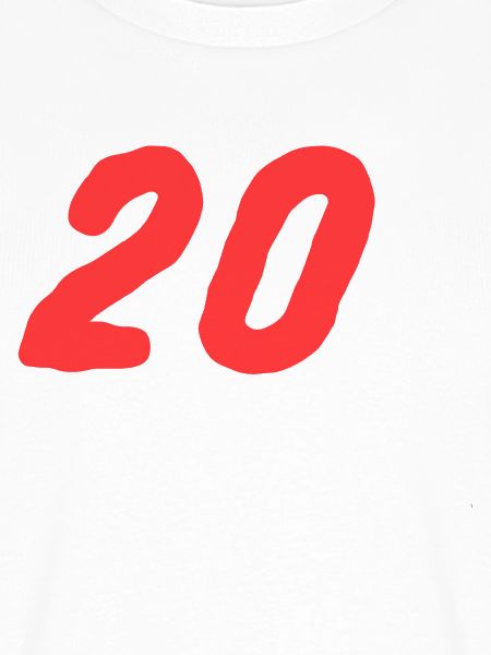 Nummer 20 fett in Rot