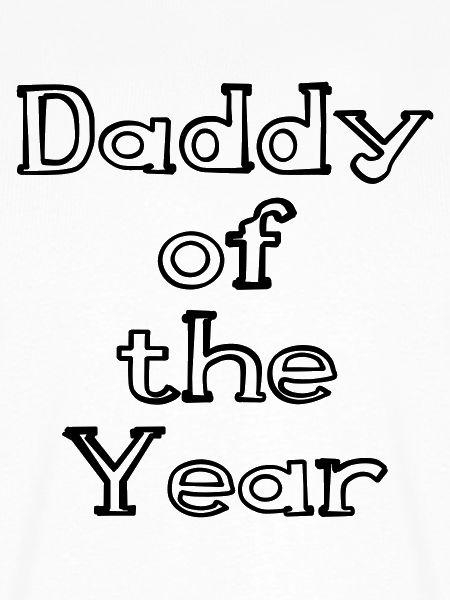 Daddy of the Year handgezeichnet