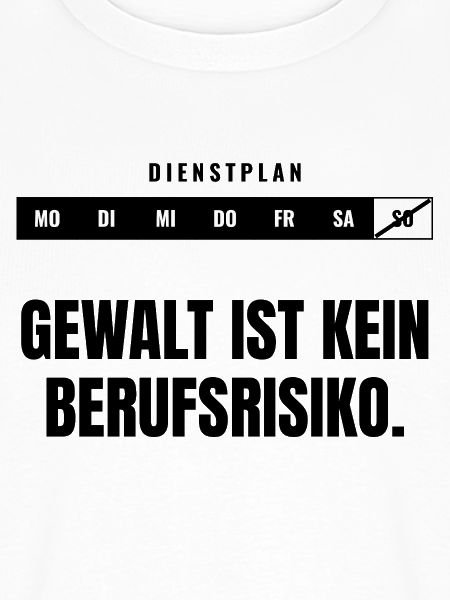 Gewalt ist kein Berufsrisiko. — Statement