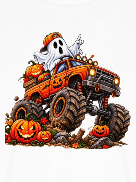 Halloween Monstertruck mit Geist