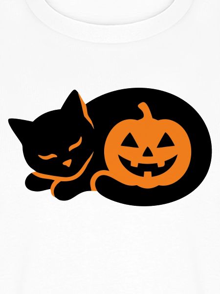 Schwarze Katze Kuerbis Icon