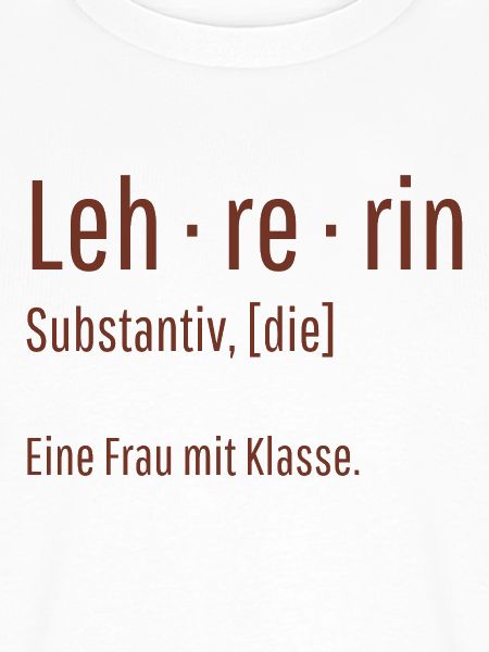 Lehrerin Substantiv Definition Schule Geschenk