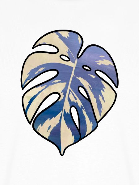 Blaues Tropisches Monsterablatt