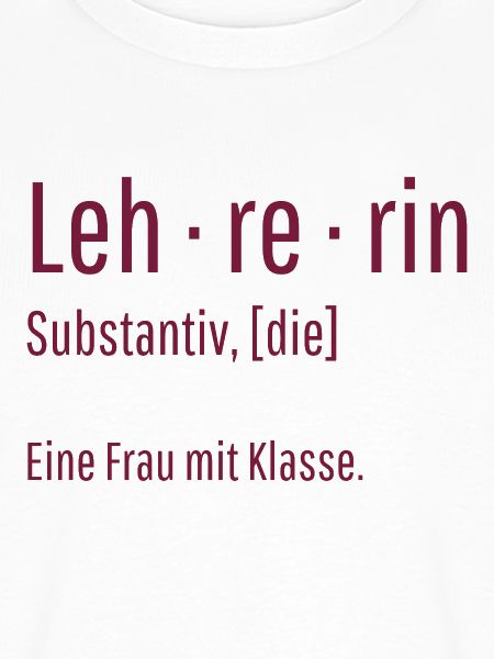 Lehrerin Substantiv Definition Schule Geschenk