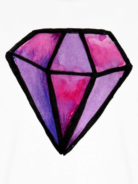 Lila Aquarell-Diamant-Edelstein