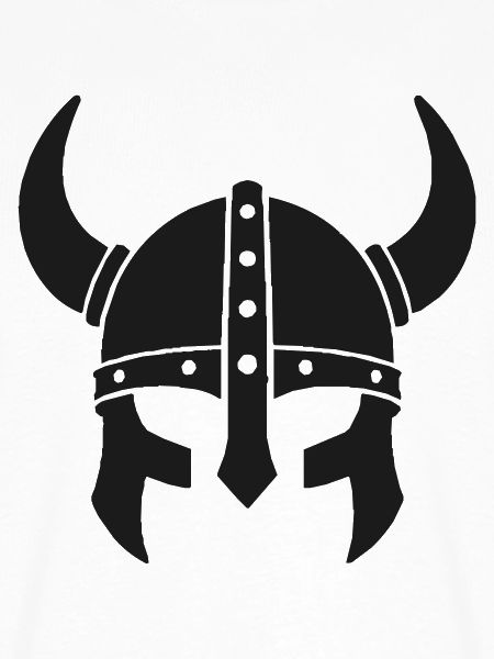 Horned Viking Helmet Silhouette