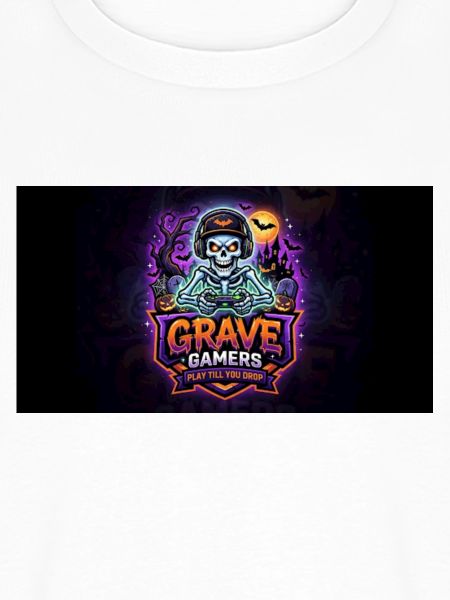 Grave Gamers Neon Skull