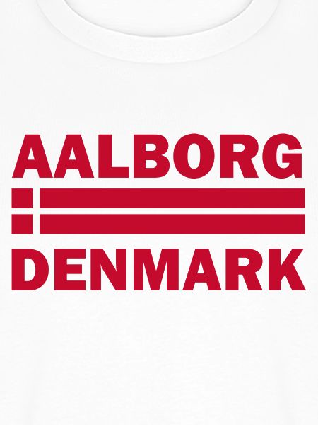 Aalborg-Dänemark-Flaggenmotiv