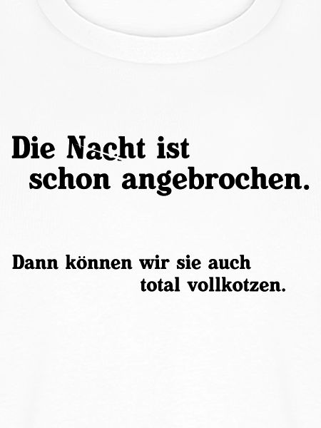Die Nacht ist angebrochen