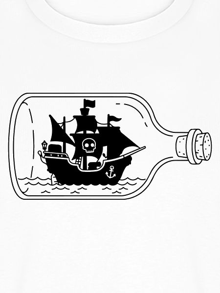 Piratenschiff in der Flasche
