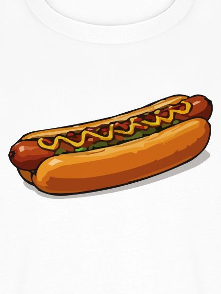 Knackiger Hotdog Illustration