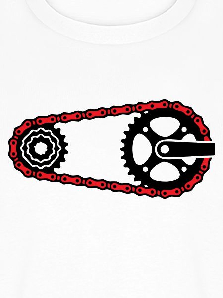 Fahrradkette Zahnkranz Grafik