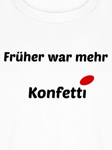 Konfetti frueher