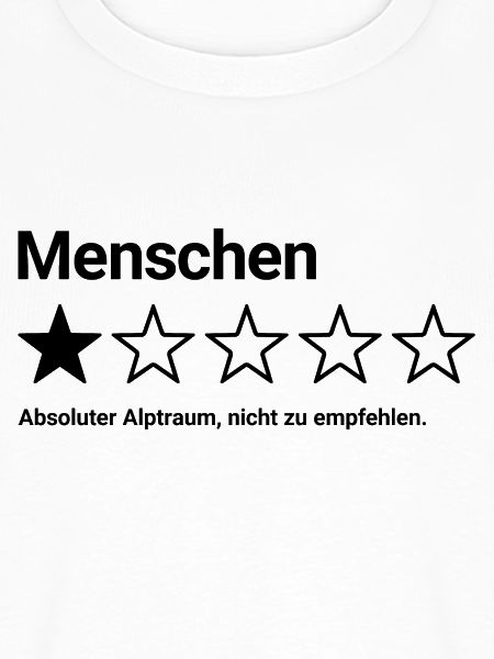 1-Stern-Bewertung auf Menschen