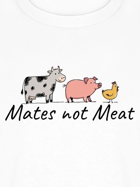 Veganer Mates not Meat Tierliebe