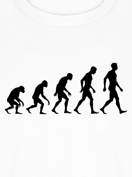 Evolution des Menschen Silhouetten