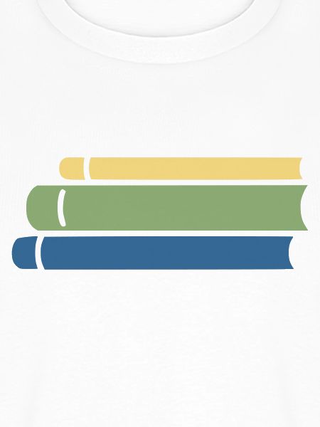 Bücherstapel Bunt Flat Design
