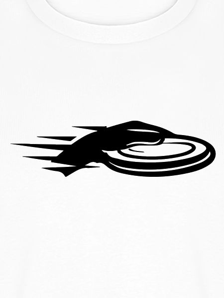 Wurfscheibe Flug Schwarz Symbol
