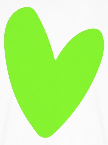 Neon-Grünes Herz-Icon Minimal retro style
