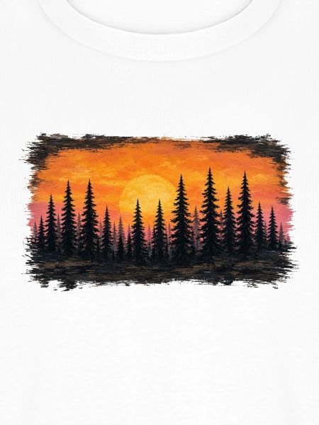 Sonnenuntergang Waldsilhouette