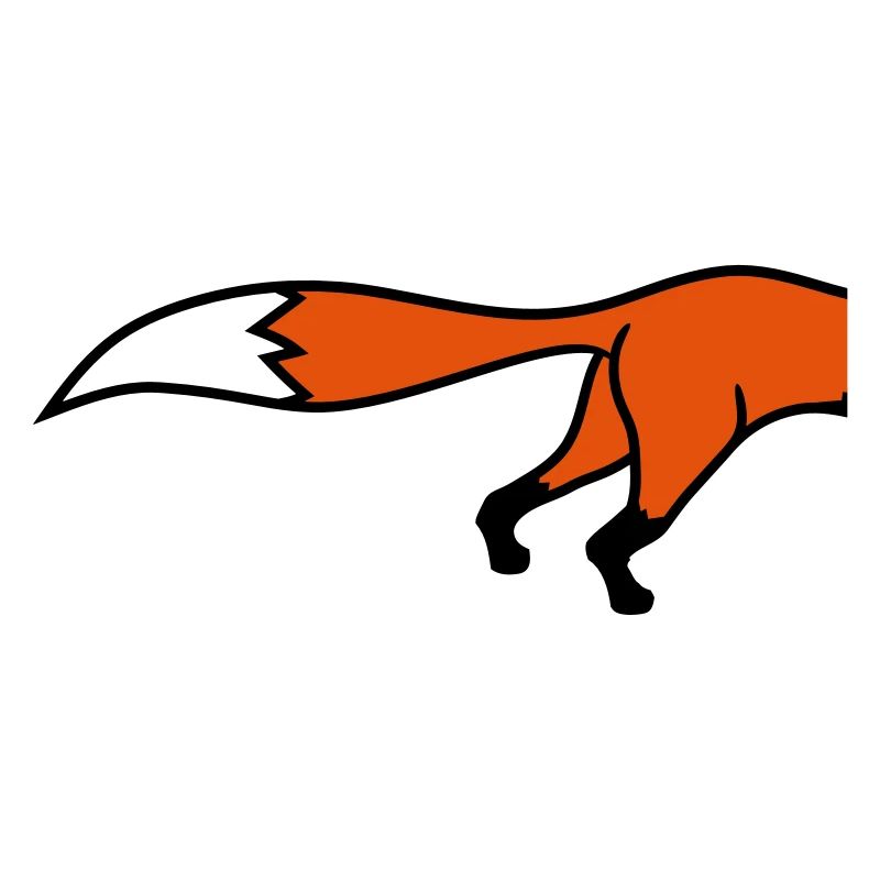demi arrière fox belle conception cool bande dessi
