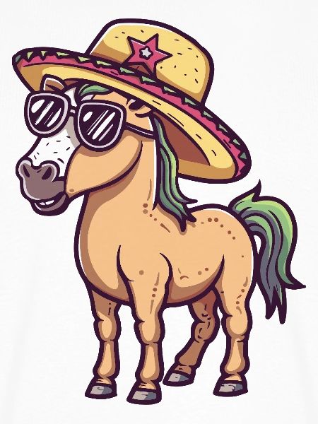 Pferd Lustig Sombrero