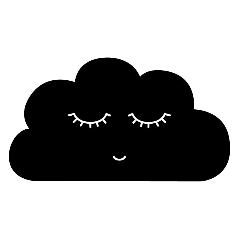 Wolke mit schlafendem Gesicht