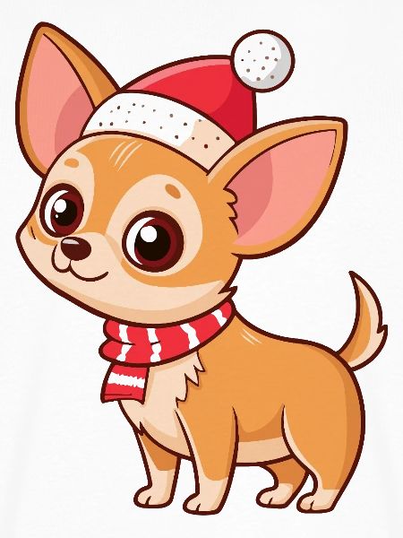 Warmer Weihnachts-Chihuahua