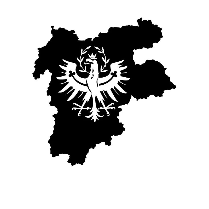 Map Dialect Tyrolean Coat of Arms Eagle Gift