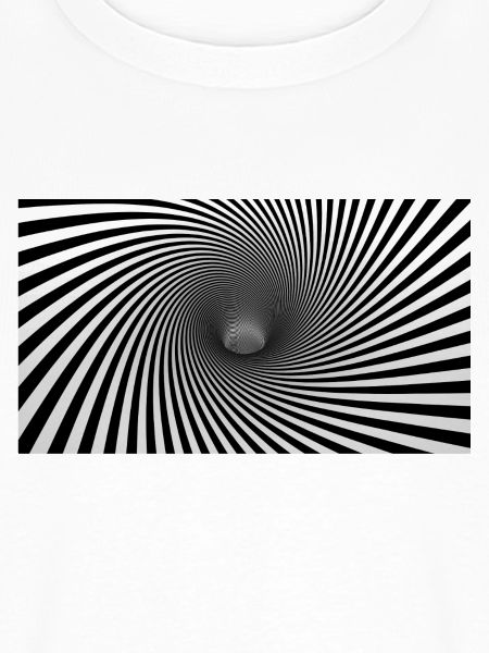 Hypnotische Schwarz-Weiß-Spirale