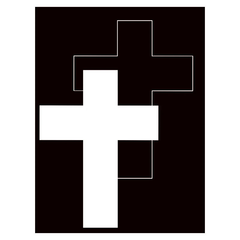 Croix de Jésus - Noir et Blanc