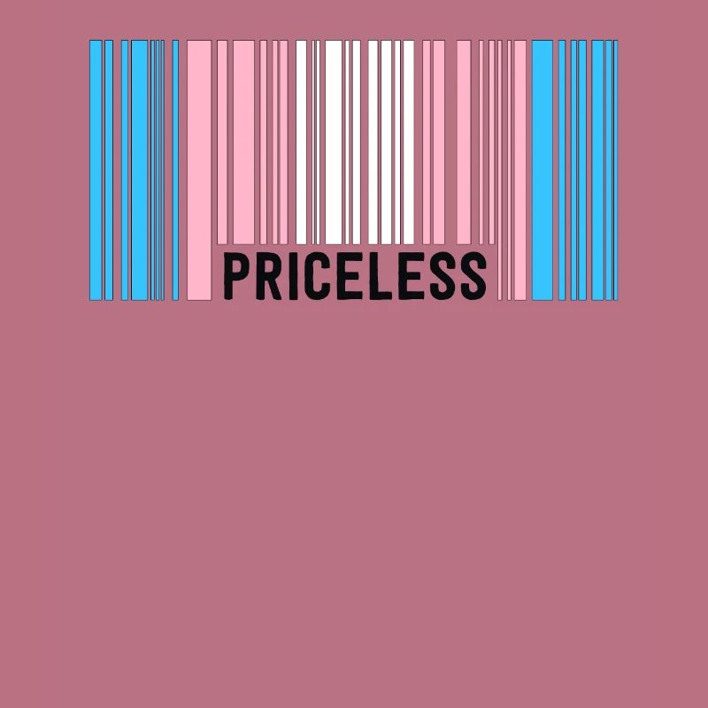 Unbezahlbare Trans Pride Barcode Subtile Transgender