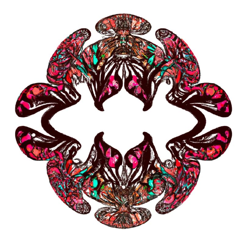 Rainbow Kaleidoscopic Psychedelic Pattern