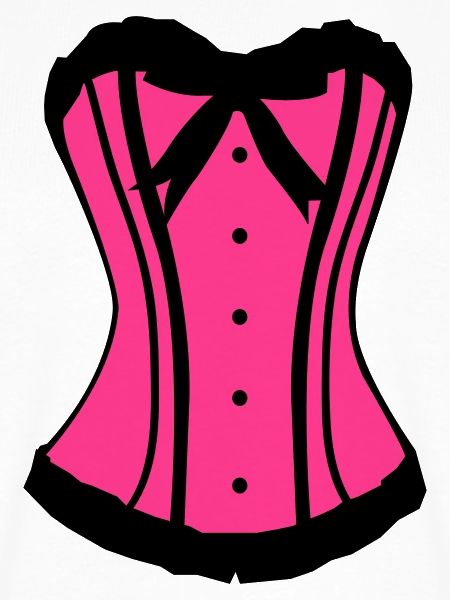 Pinker Korsett Noir-Kontrast