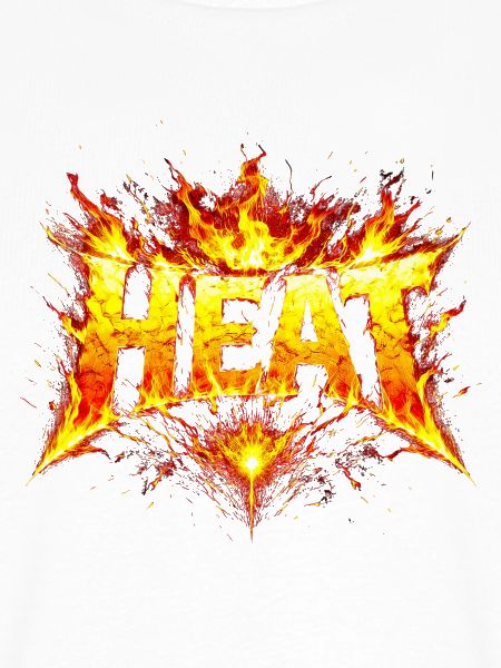 Feurige HEAT-Typografie