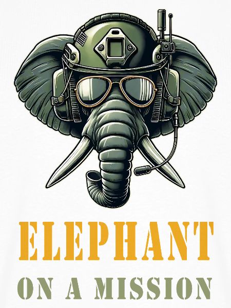 Elefant auf Mission