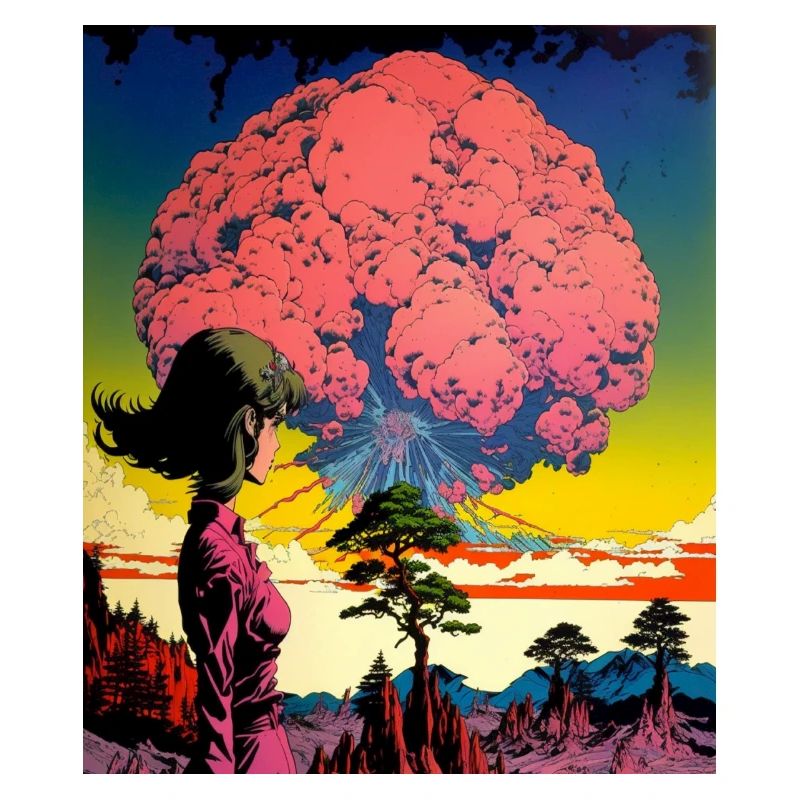 Psychedelische Explosion junges Mädchen