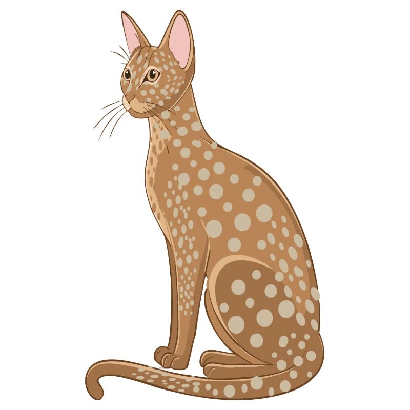 Cat with dots