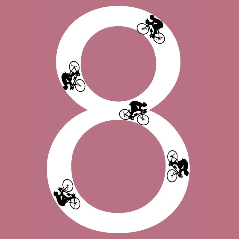 Conception rétro de course de vélo