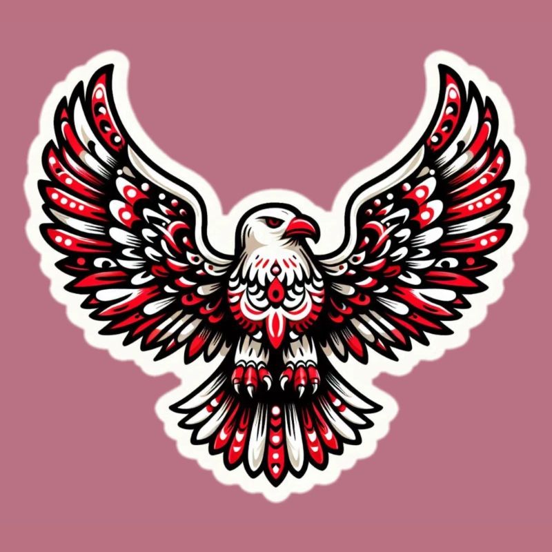 Red and White Eagle