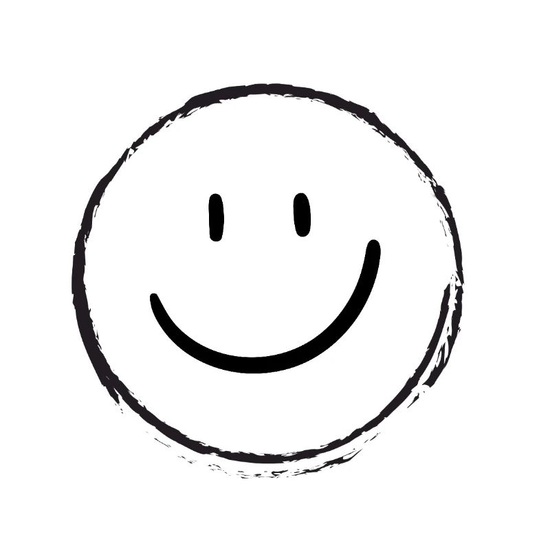 Conception de visage heureux