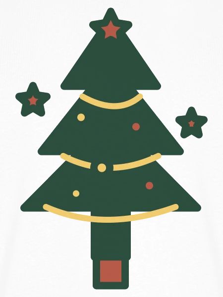 Minimaler Weihnachtsbaum mit Lichtern