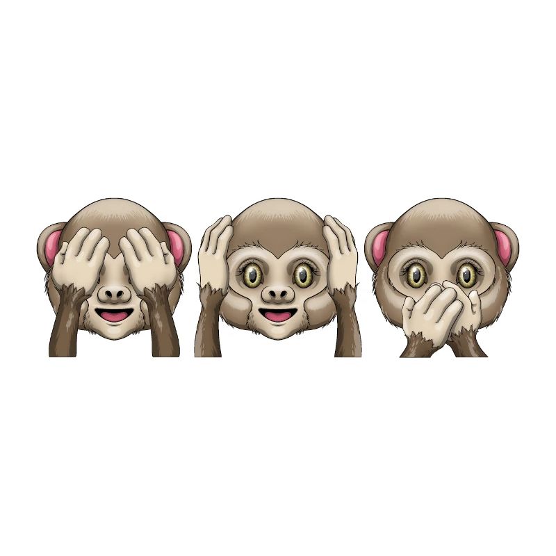 see no evil, hear no evil, speak no evil