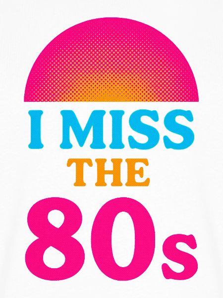 Ich vermisse die 80er – Neon-Halbton-Retro