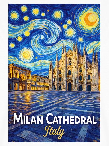 Milaner Dom Sternennacht