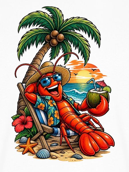 Hawaiianischer Lobster am Strand