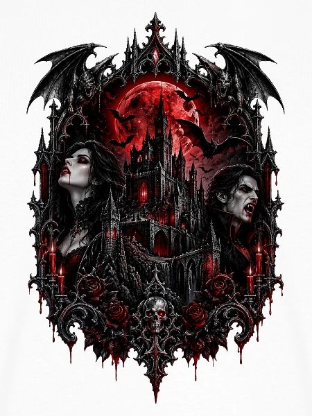 Gothic Vampirenschloss am Rotmond