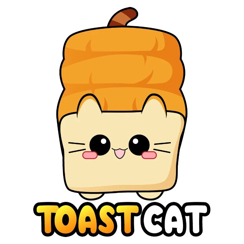 Toast Cat Kitty Bread Cat Bread moodrush