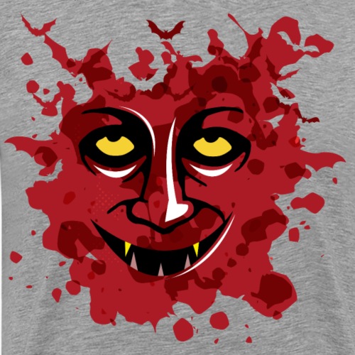 Bloody Vampire Face Halloween Fledermaus - Männer Premium T-Shirt